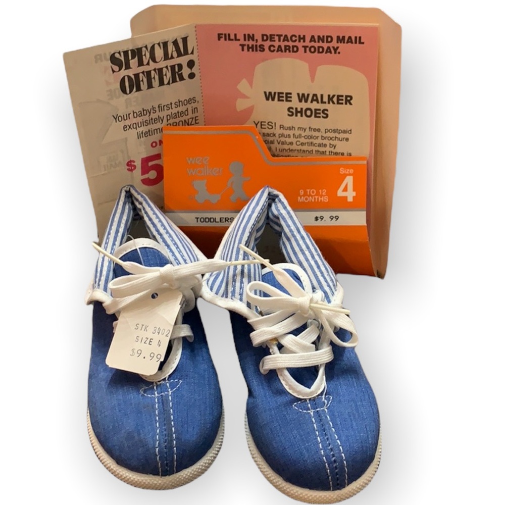 Wee Walker VINTAGE Toddlers 9-12M Size 4 Shoes